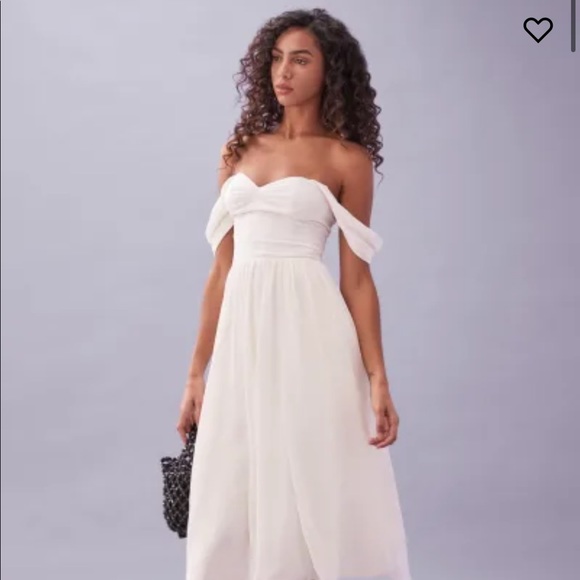 Reformation White Violet Dress NWT - Picture 2 of 8